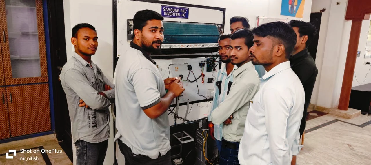 A technician mid-visit in Hyderabad